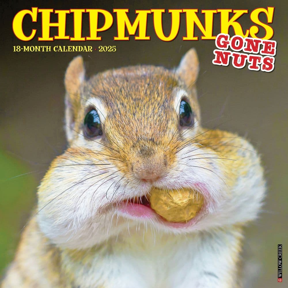 Chipmunks Gone Nuts 2025 Wall Calendar Main Product Image width=&quot;1000&quot; height=&quot;1000&quot;