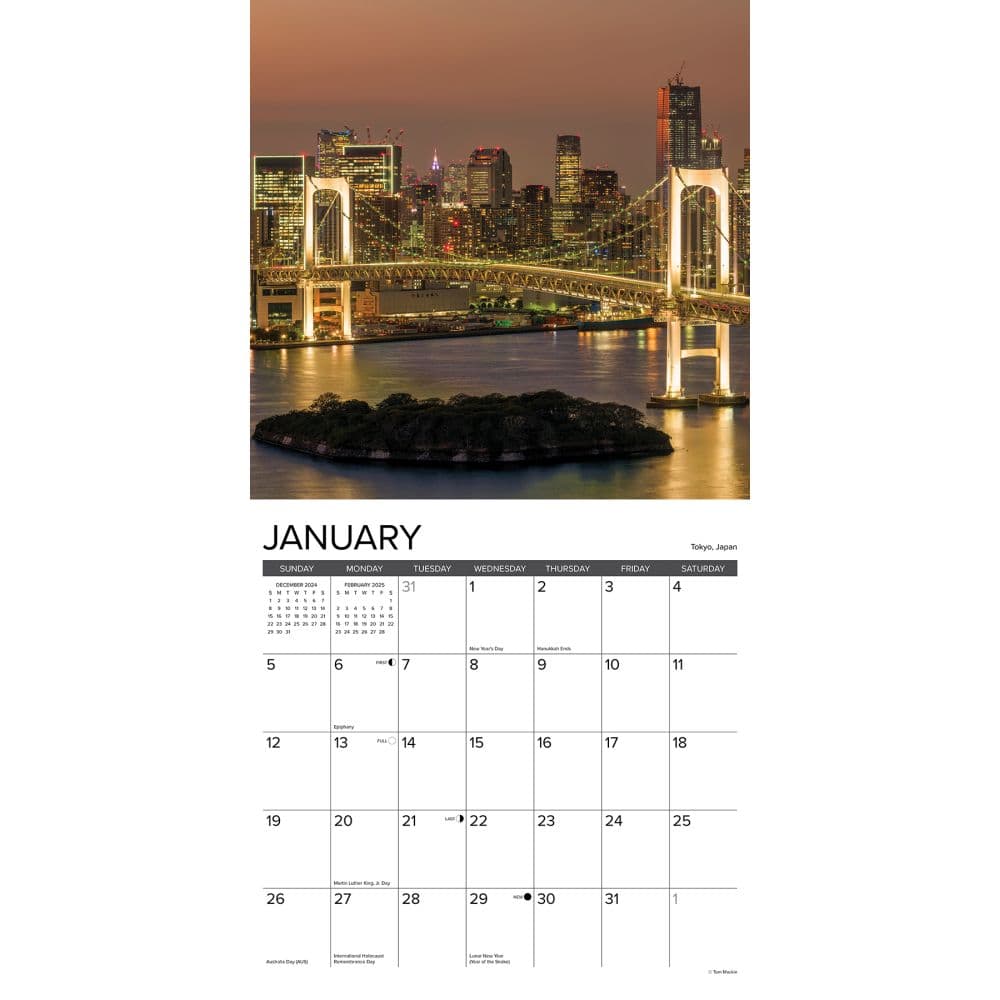 Skylines 2025 Wall Calendar Alt2