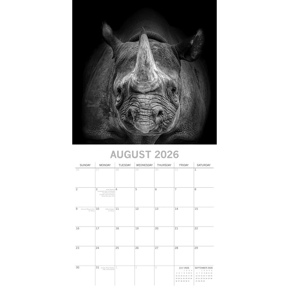 Wild Portraits 2026 Wall Calendar Third Alternate Image