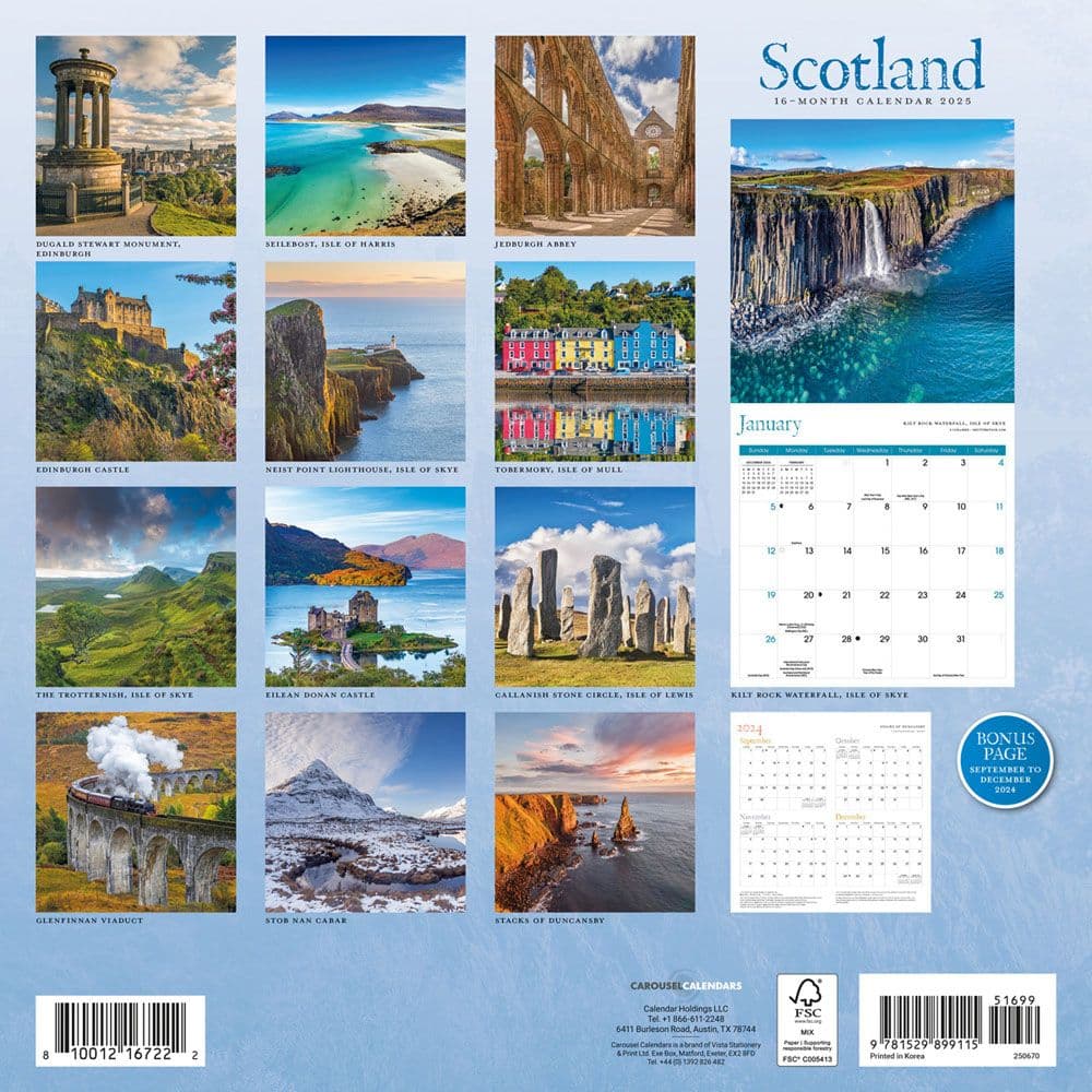 Scotland 2025 Wall Calendar First Alternate Image width=&quot;1000&quot; height=&quot;1000&quot;