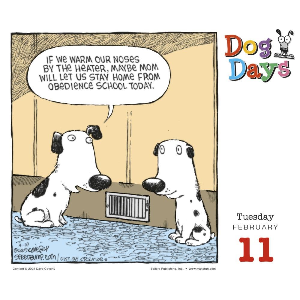 Dog Days 2025 Desk Calendar by Dave Coverly