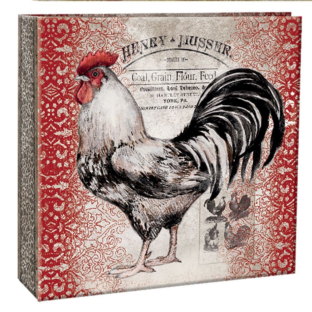 Cardinal Rooster Large Recipe Album by Susan Winget