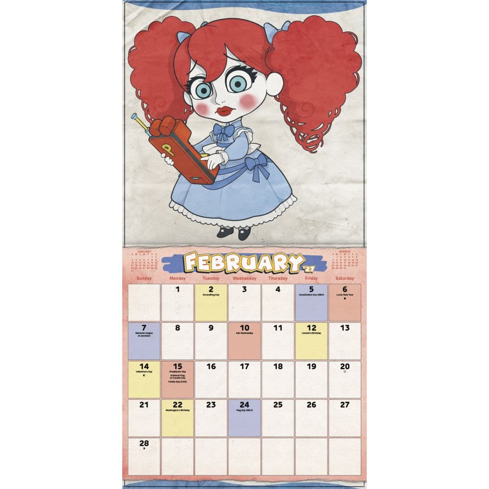 Poppy Playtime 2027 Wall Calendar Third Alternate Image