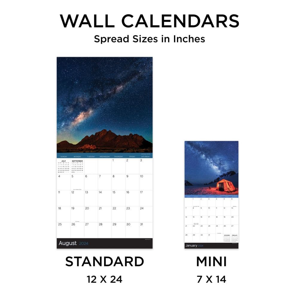 Stargazing 2024 Mini Wall Calendar Fifth Alternate Image width="1000" height="1000"