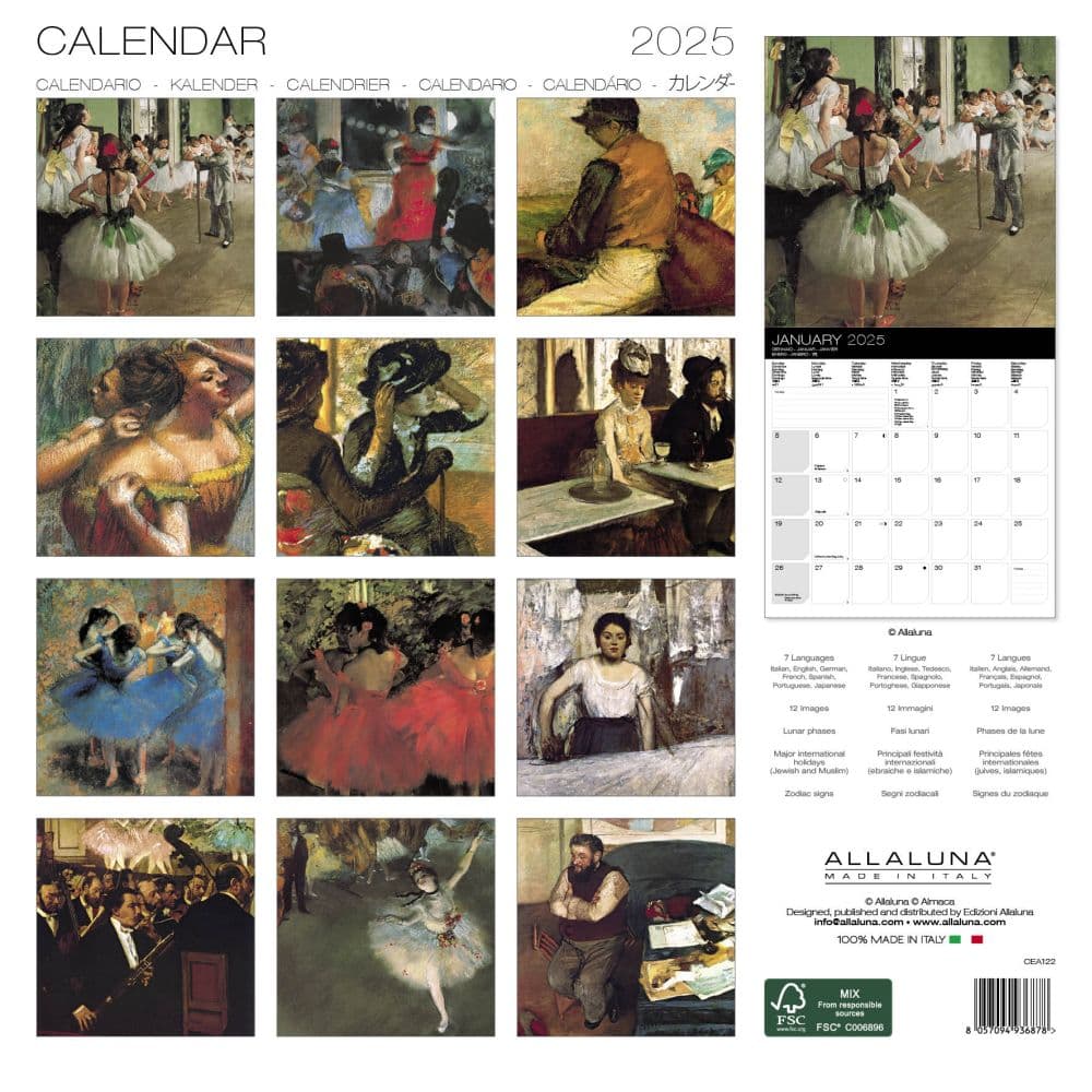 Degas 2025 Wall Calendar First Alternate Image width=&quot;1000&quot; height=&quot;1000&quot;