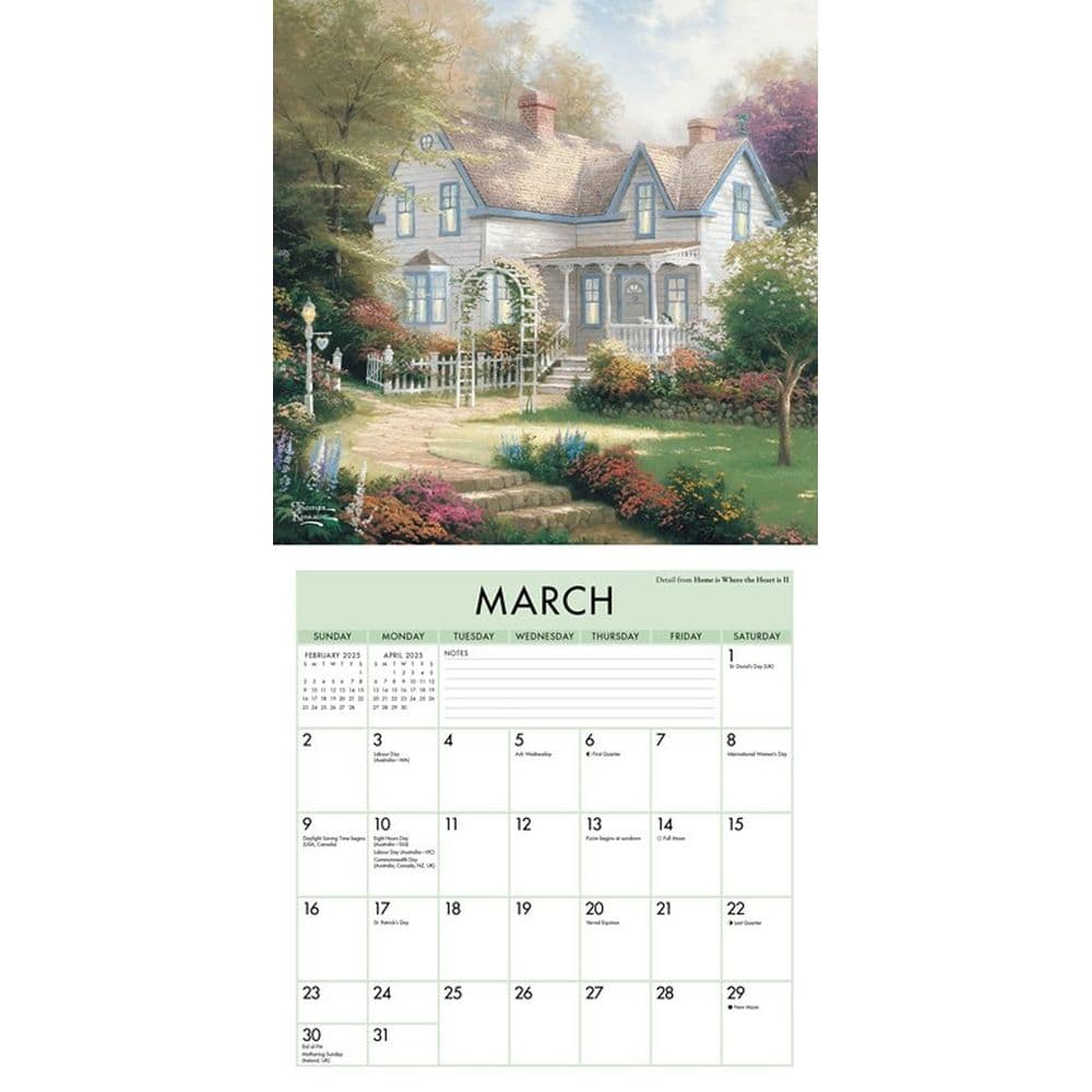 Kinkade Painter of Light 2025 Mini Wall Calendar First Alternate Image width=&quot;1000&quot; height=&quot;1000&quot;