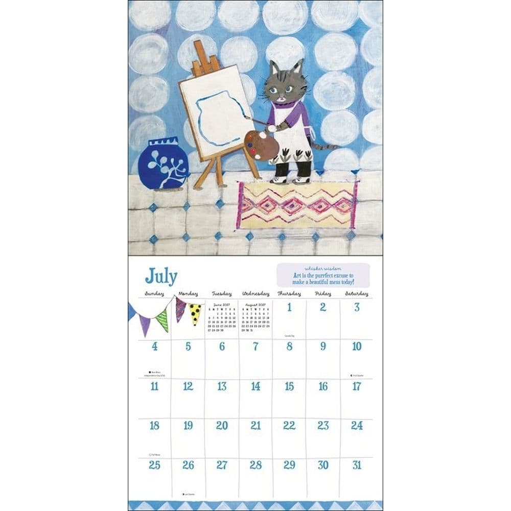 Everyday Purrsuits 2027 Wall Calendar by Sally Welchman Third  Alternate Image