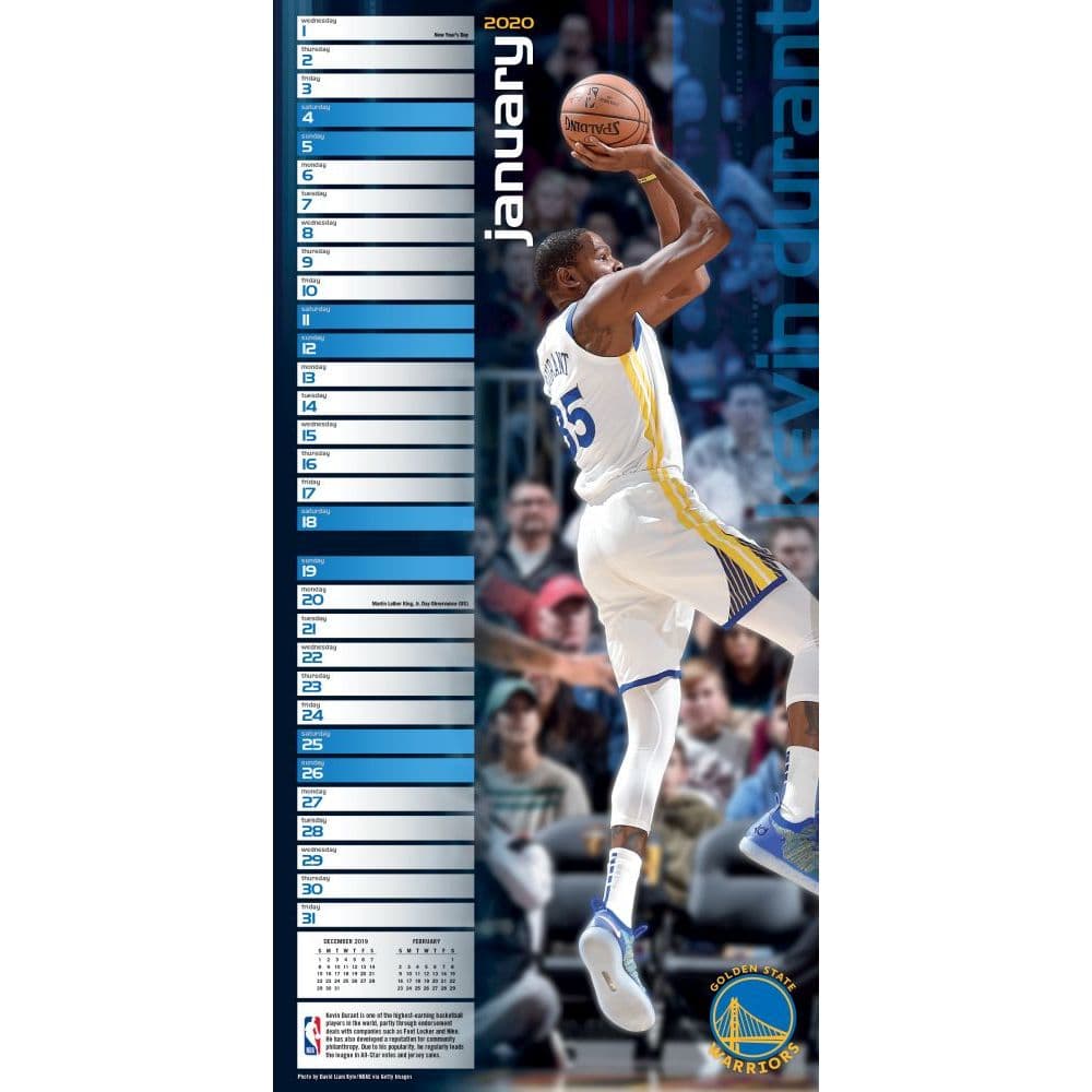 NBA Elite 2021 Wall Calendar