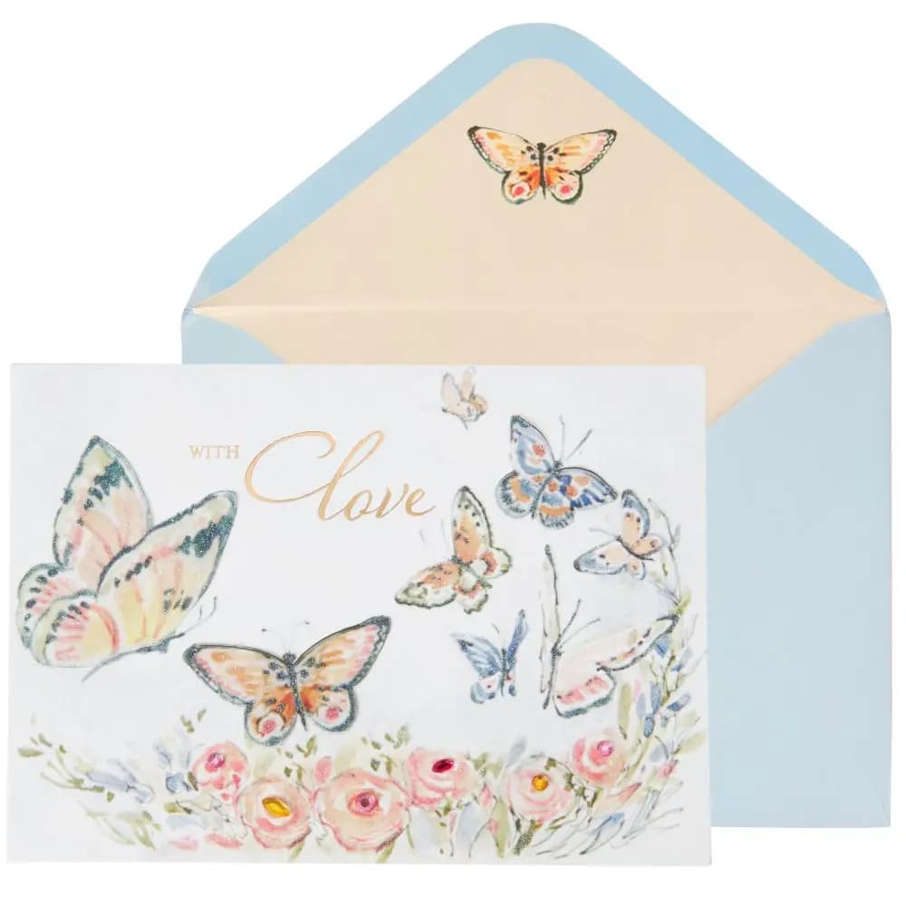 Butterfly Garden Birthday Card