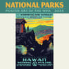 image Natl Parks Poster Art WPA 2024 Mini Wall Calendar