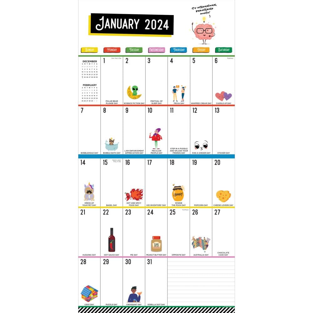 Every Day Is A Holiday 2024 Wall Calendar