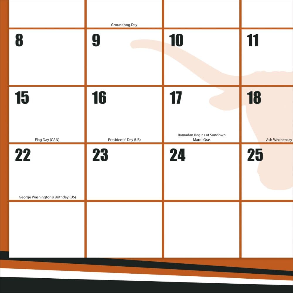 Texas Longhorns 2026 Desk Pad First Alternate Image