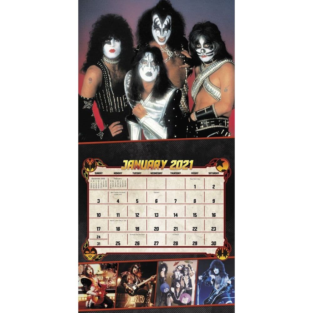 Kiss Wall Calendar