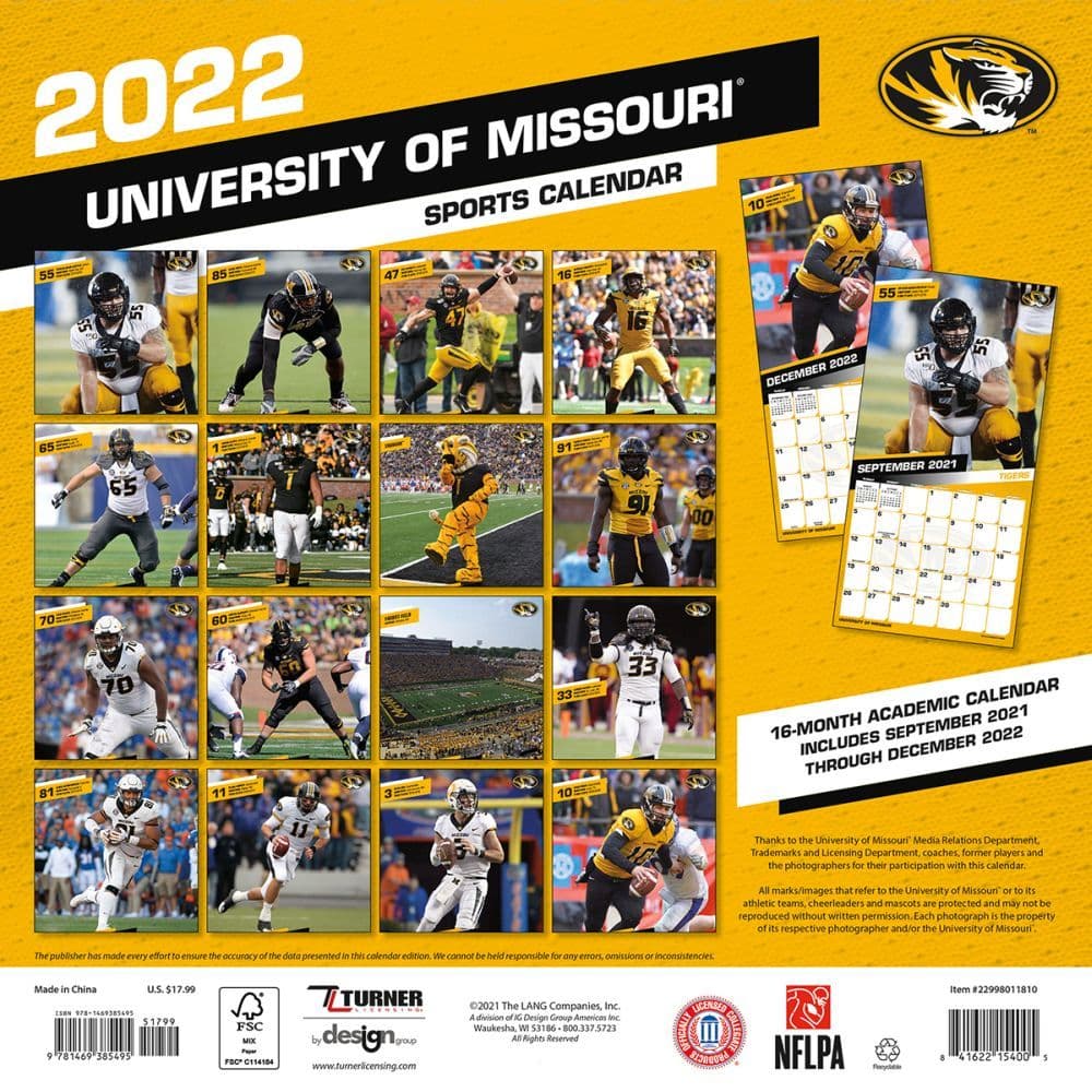 Mizzou Spring 2023 Calendar - Customize and Print