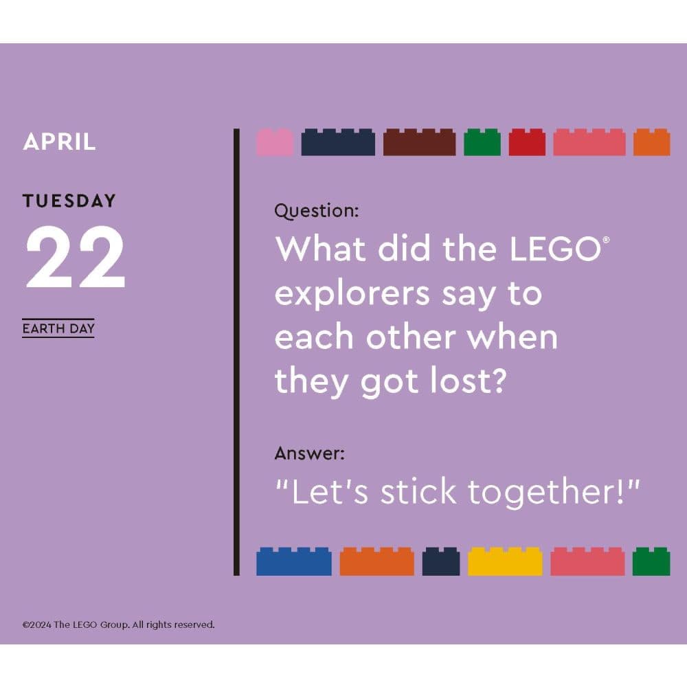 LEGO Laugh a Day 2025 Desk Calendar Fifth Alternate Image width="1000" height="1000"