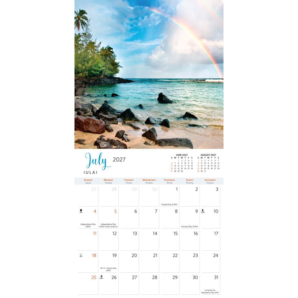 Hawaii Deluxe 2027 Deluxe Wall Calendar Second Alternate Image