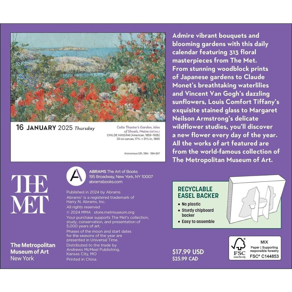 Impressionism and Post-Impressionism 2025 Desk Calendar First Alternate Image