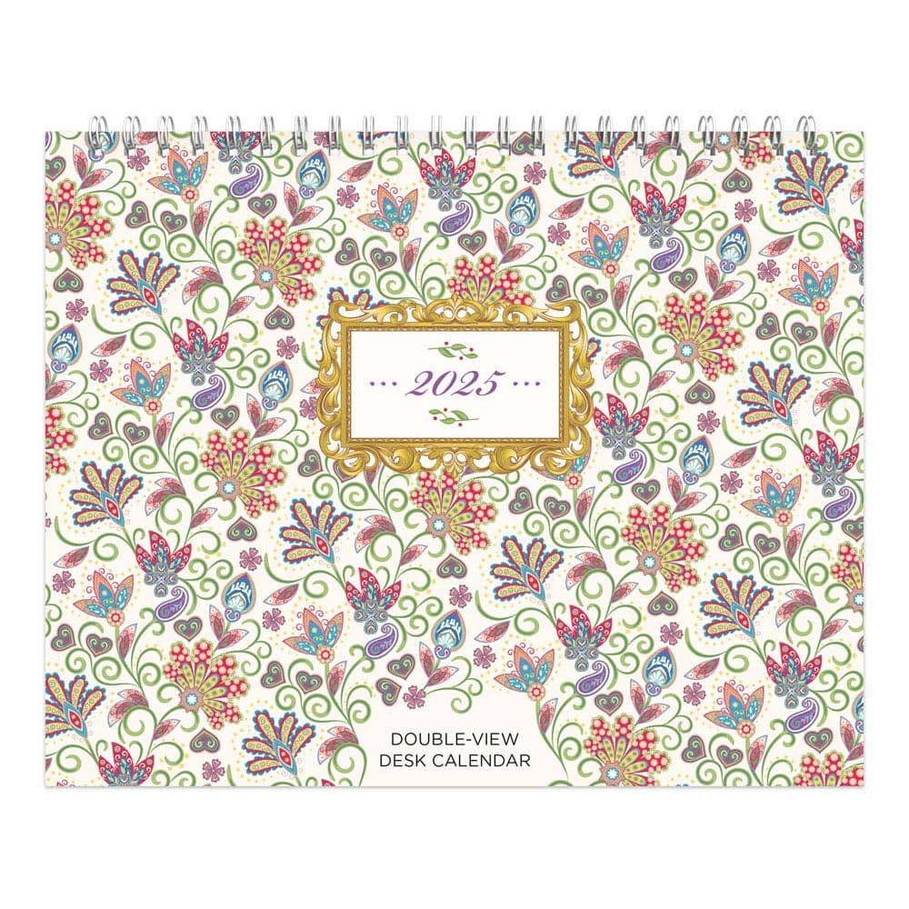 Patterned 2025 Easel Desk Calendar Main Image