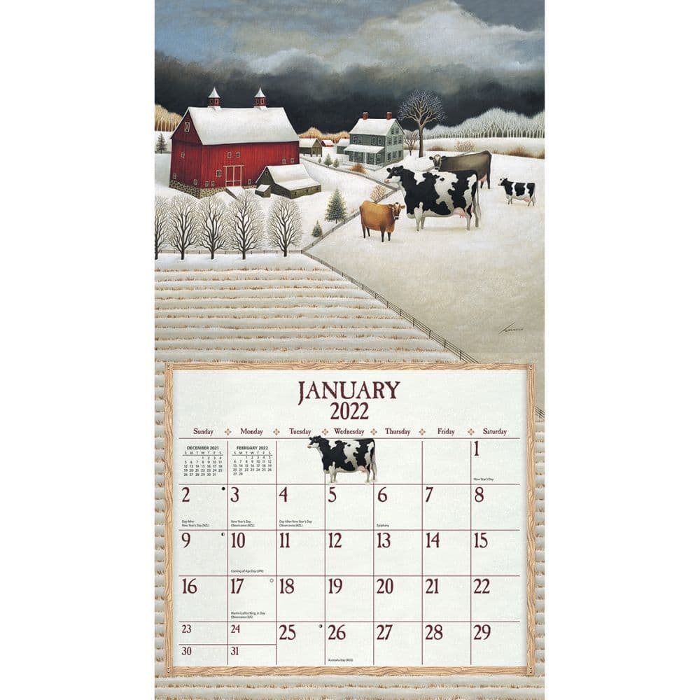 Cow Calendar August 2022 Cows Cows Cows 2022 Wall Calendar - Calendars.com