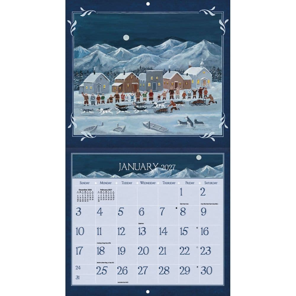 Lang Folk Art 2027 Wall Calendar by Mary Singleton Second Alternate Image
