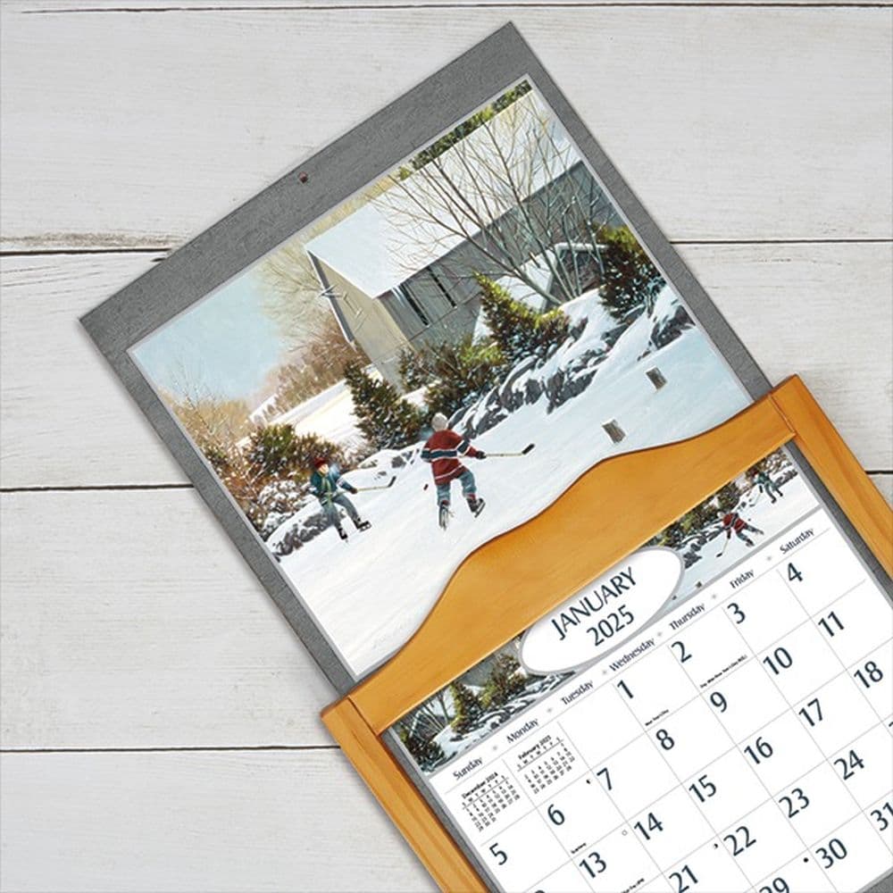 Hockey Hockey Hockey by D.R. Laird 2025 Wall Calendar