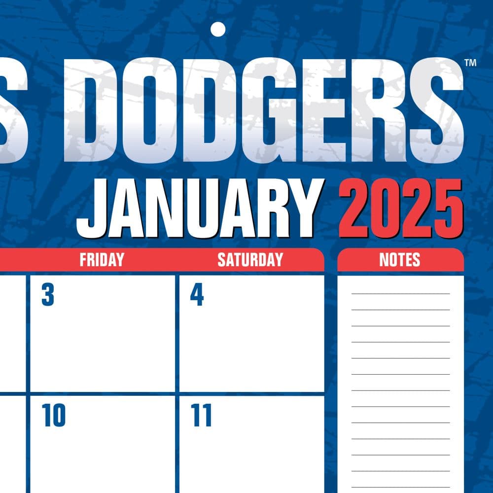 MLB Los Angeles Dodgers 2025 Desk Pad Third Alternate Image