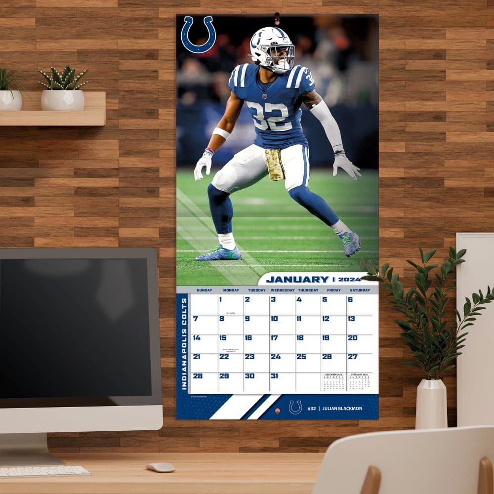 Indianapolis Colts 2024 Wall Calendar Fourth Alternate Image width=&quot;1000&quot; height=&quot;1000&quot;