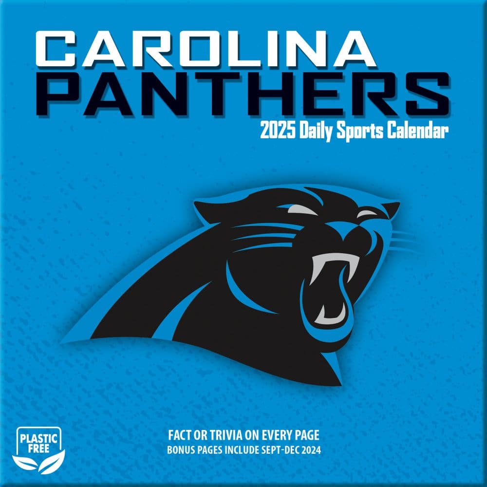 NFL Carolina Panthers 2025 Desk Calendar Sixth Alternate Image