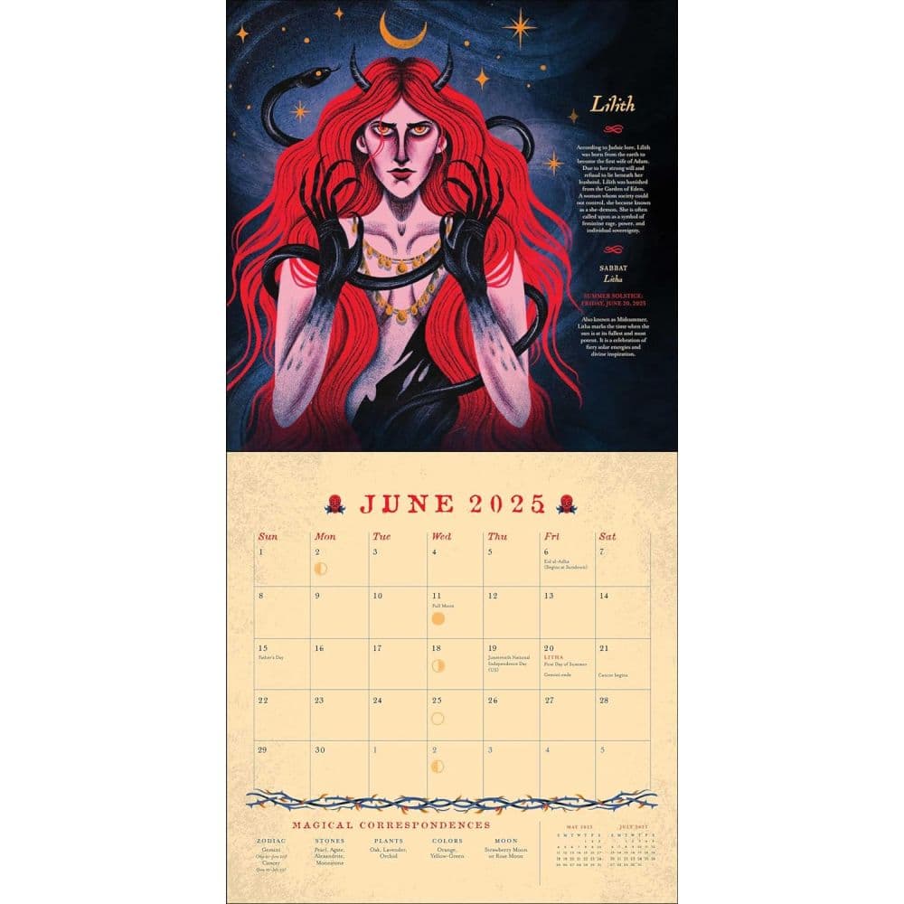 Witches Through History 2025 Wall Calendar Third Alternate Image width=&quot;1000&quot; height=&quot;1000&quot;