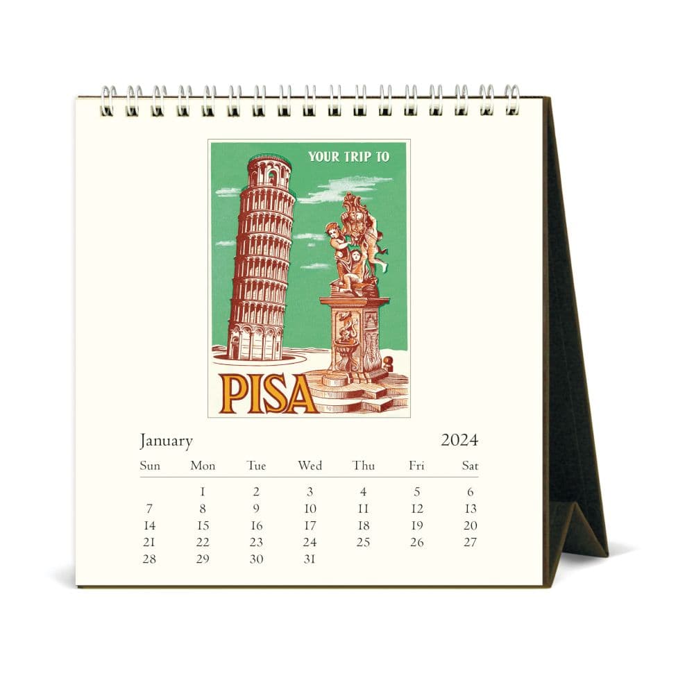 Italia Art 2024 Easel Desk Calendar