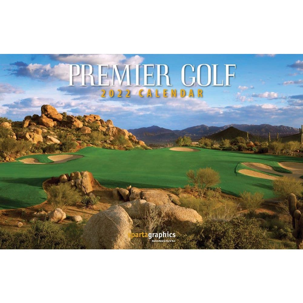 Golf Premier 2022 Deluxe Wall Calendar