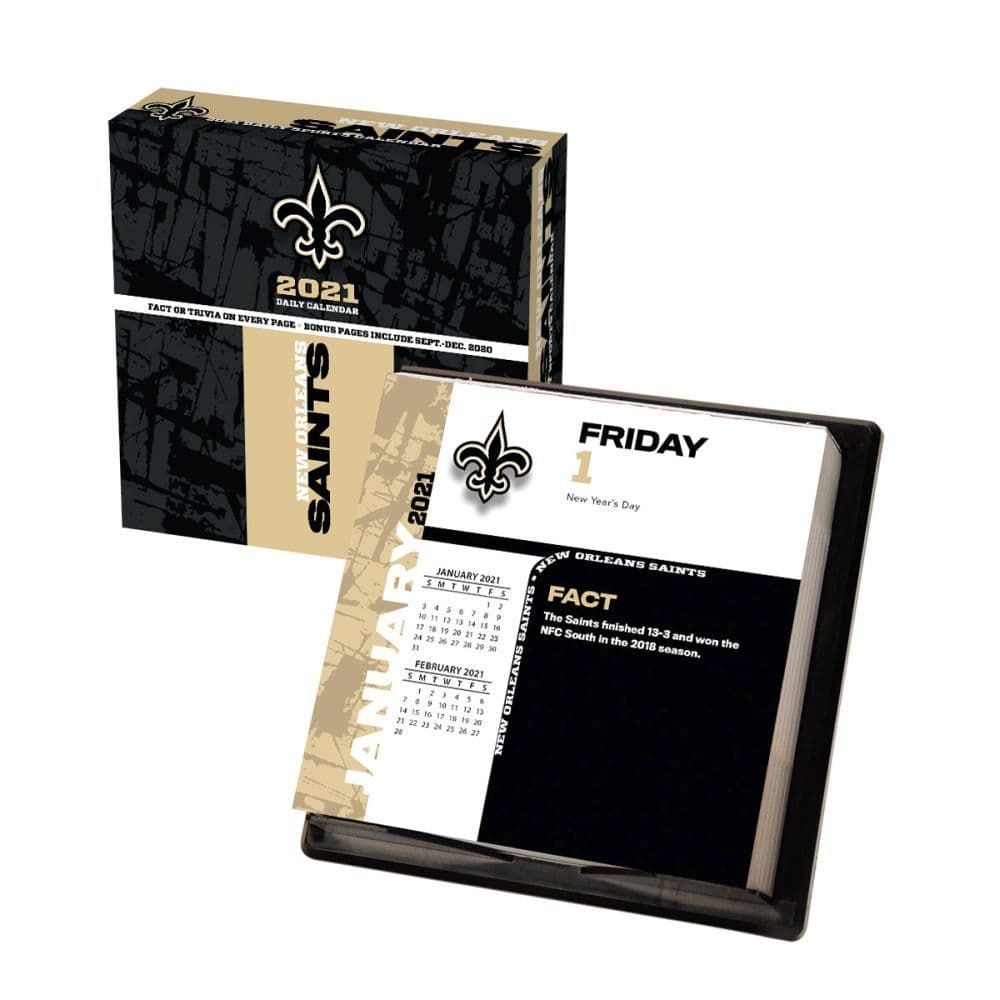 New Orleans Saints Desk Calendar Calendars Com