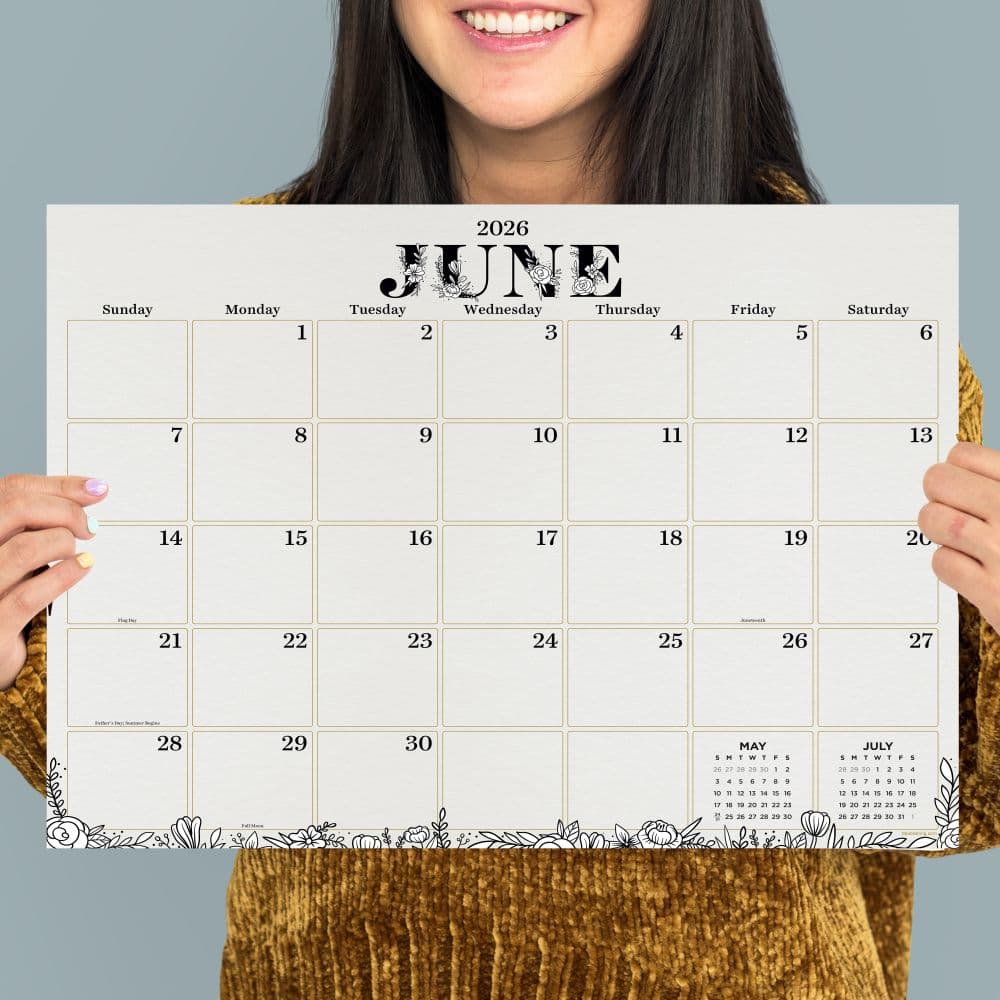 Floral 2026 Desk Pad Fifth Alternate Image