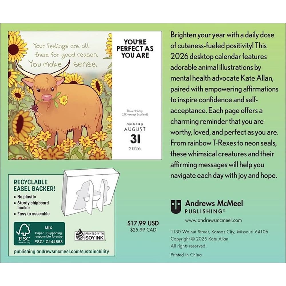 You Can Do All Things 2026 Desk Calendar First 
Alternate Image