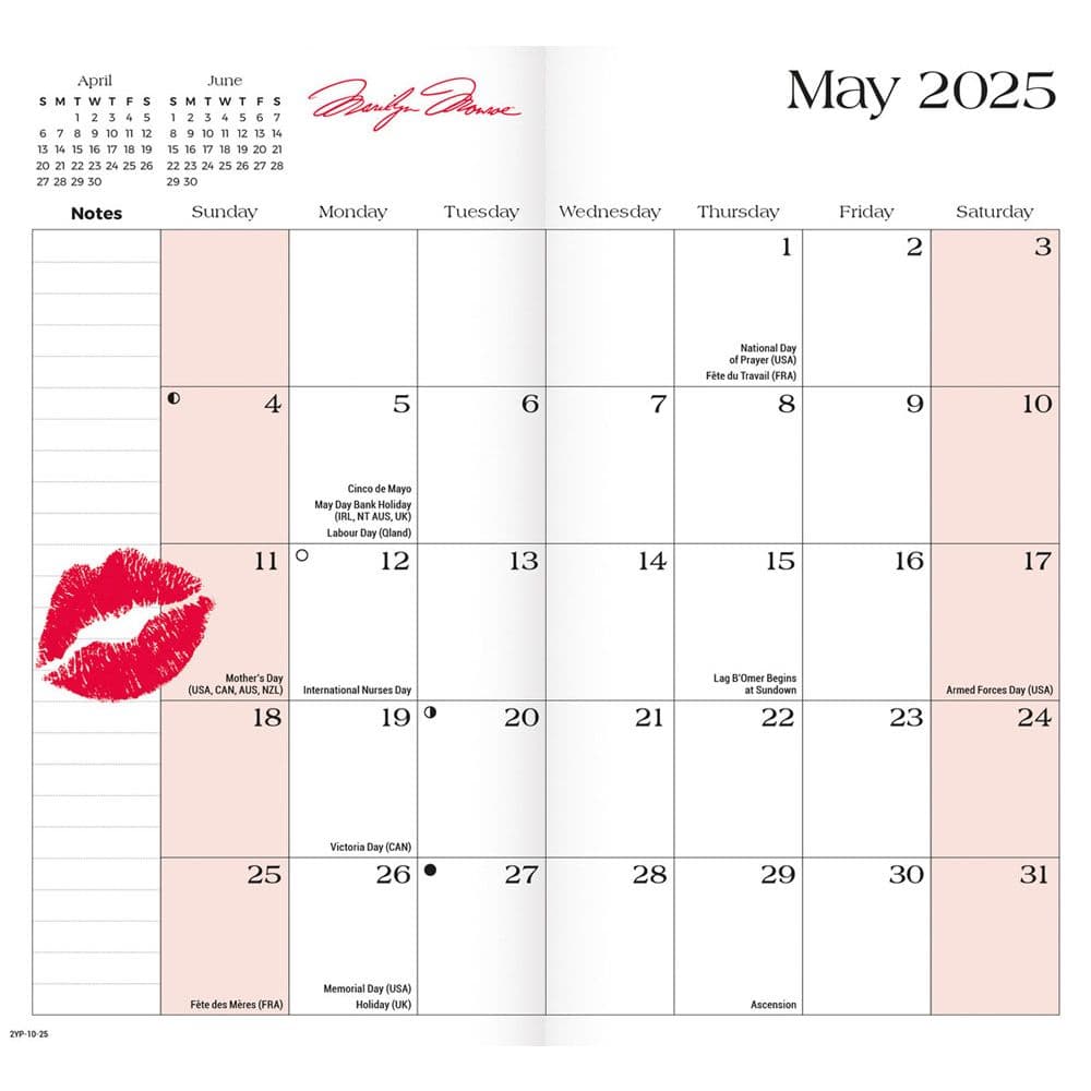 Marilyn Monroe 2 Year 2025 Pocket Planner Second Alternate Image width=&quot;1000&quot; height=&quot;1000&quot;