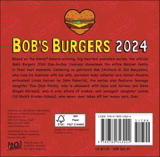 Bobs Burgers 2024 Desk Calendar - Calendars.com