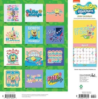 Spongebob 2024 Mini Wall Calendar - Calendars.com