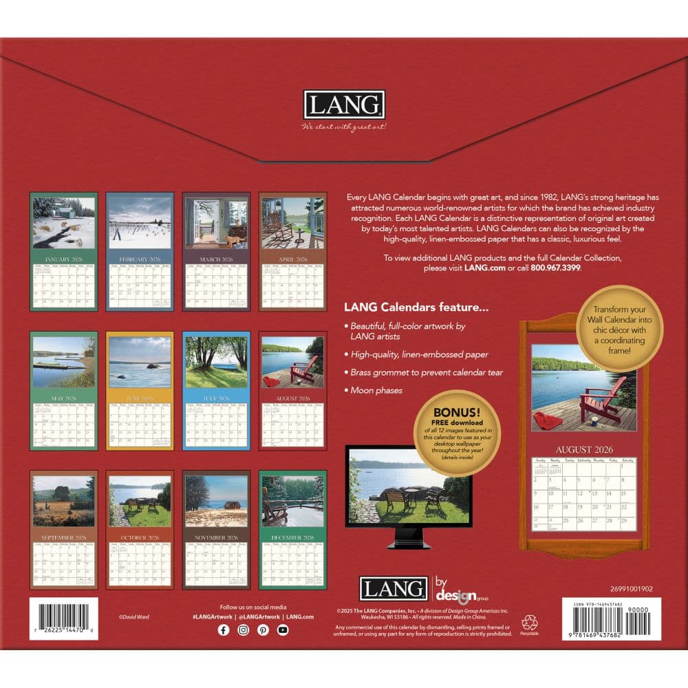 Cottage Country 2026 Wall Calendar by David Ward_ALT2