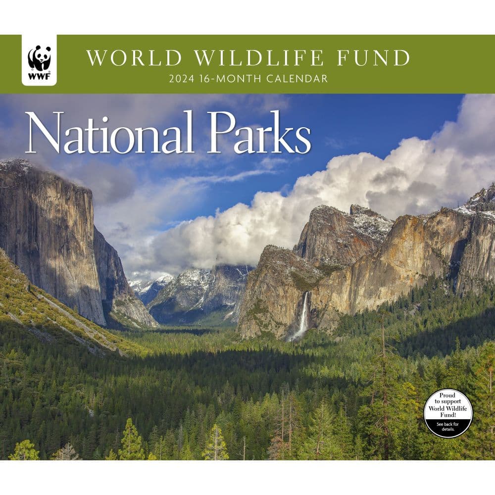 National Parks WWF 2024 Wall Calendar