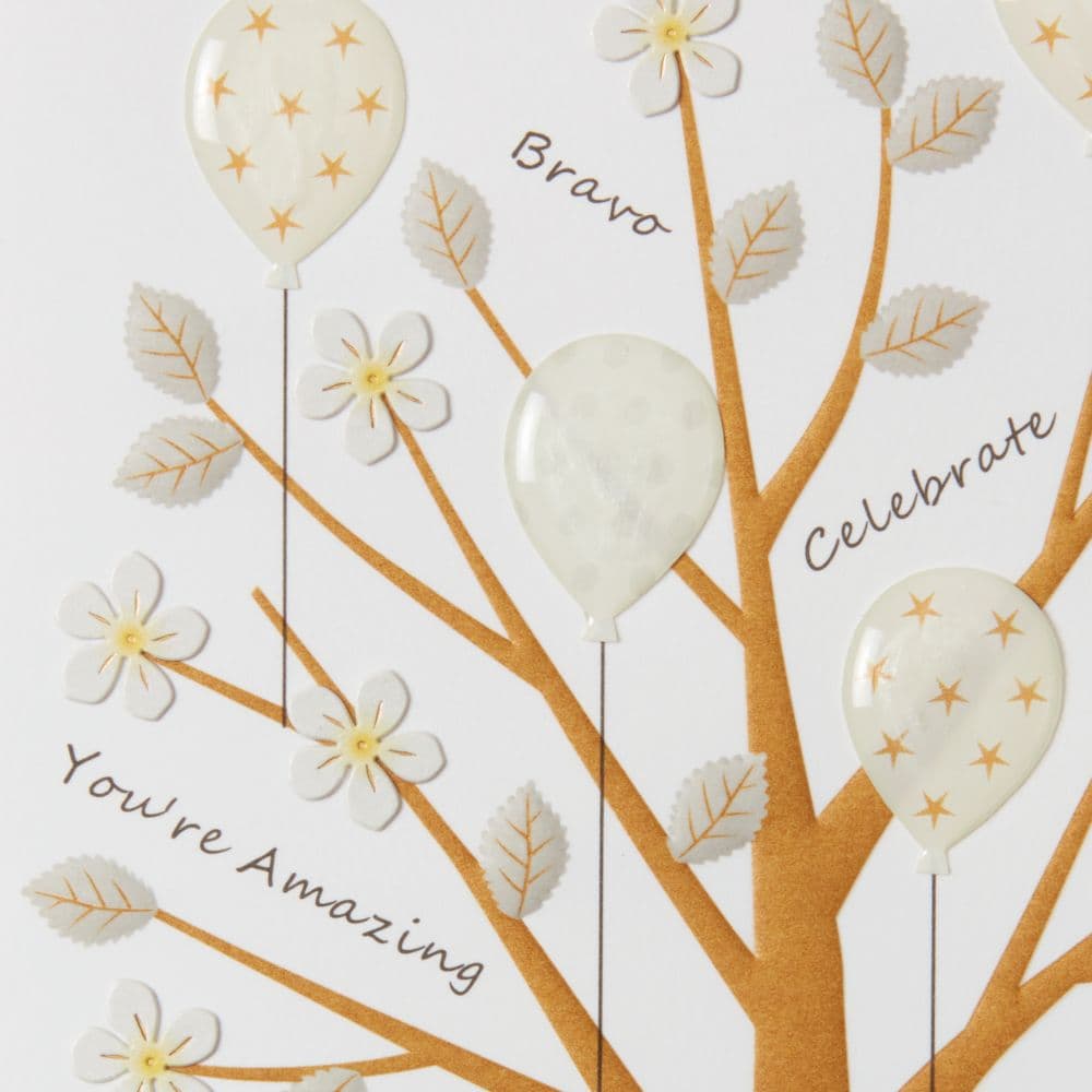 Congrats Tree with Words Congratulations Card Fifth Alternate Image width="1000" height="1000"