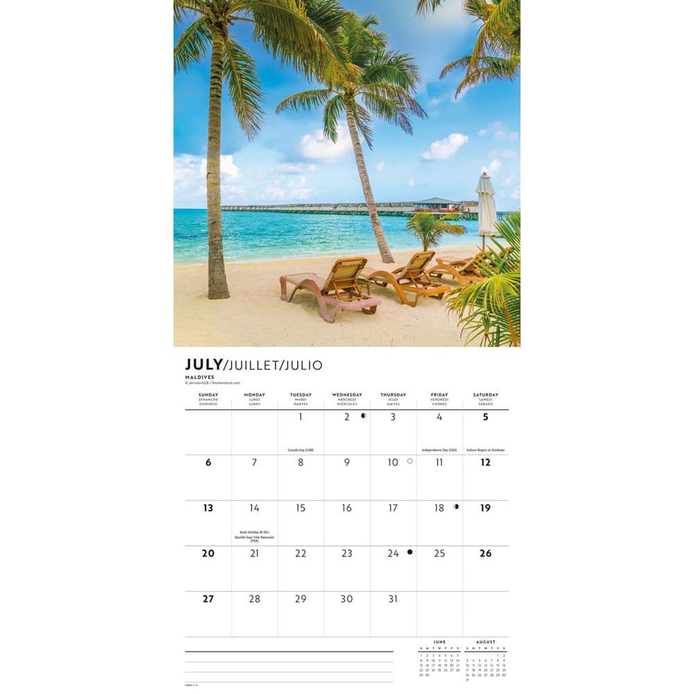 Island Paradise 2025 Mini Wall Calendar - Calendars.com