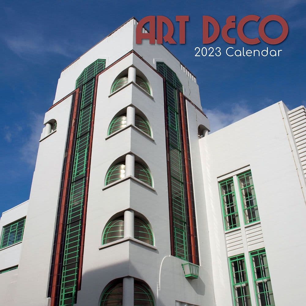 The Gifted Stationery Co Ltd Art Deco 2023 Wall Calendar