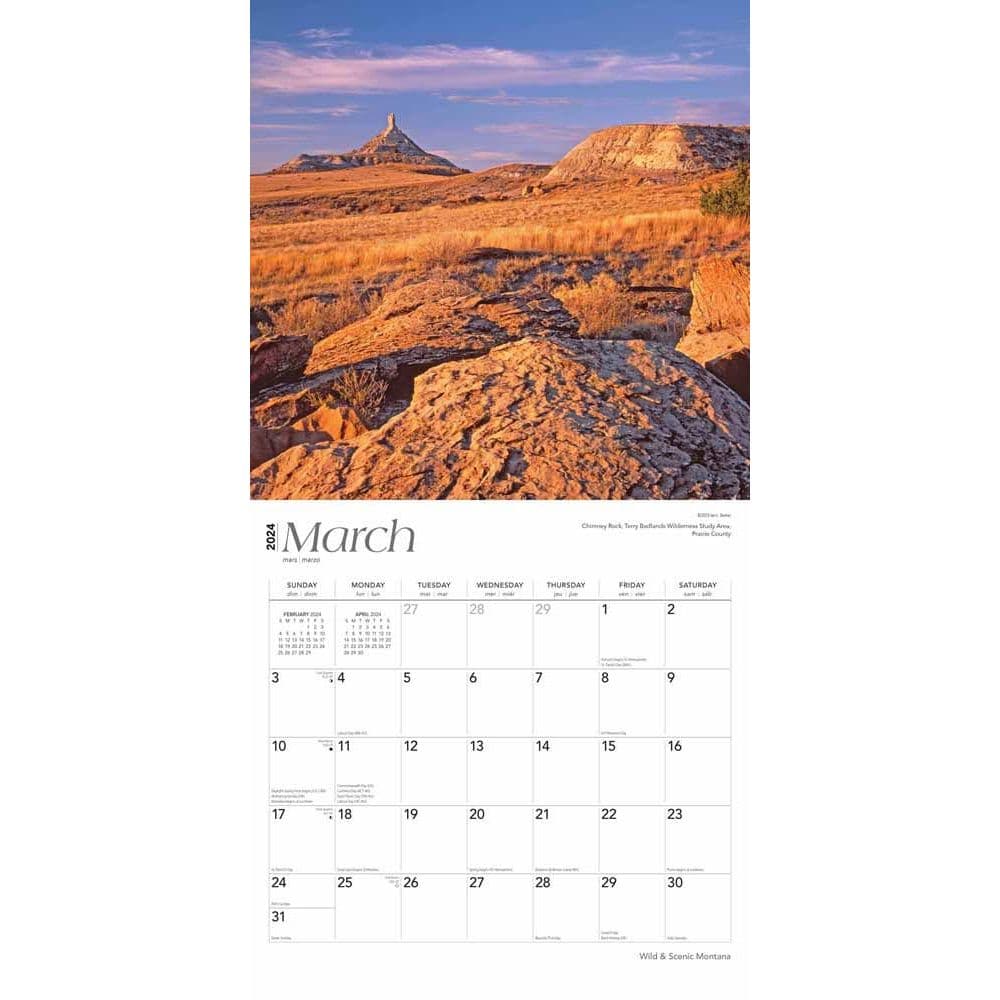 Montana Wild and Scenic 2024 Wall Calendar