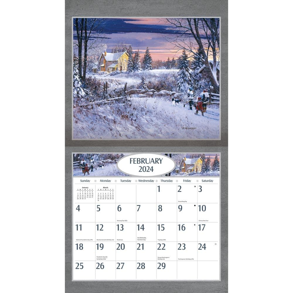 Hockey Hockey Hockey 2024 Wall Calendar