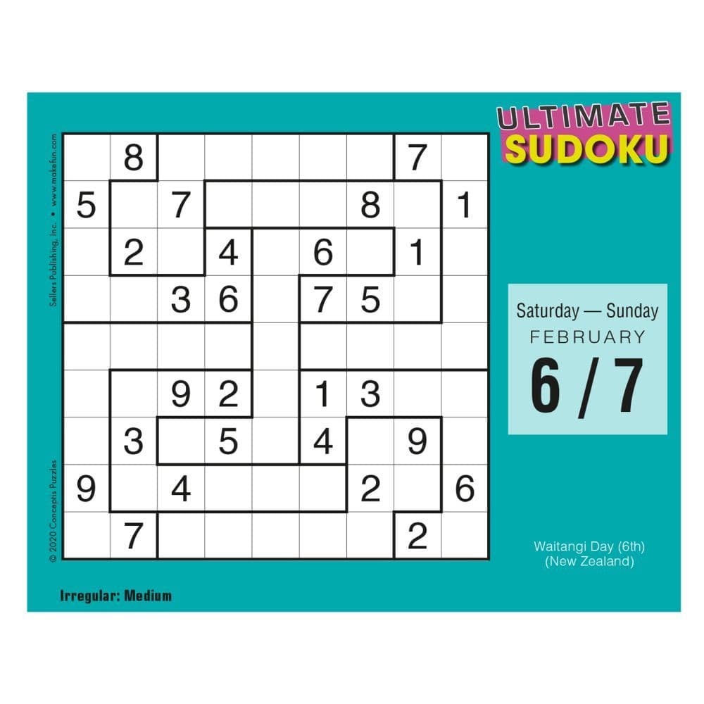 Ultimate Sudoku Desk Calendar