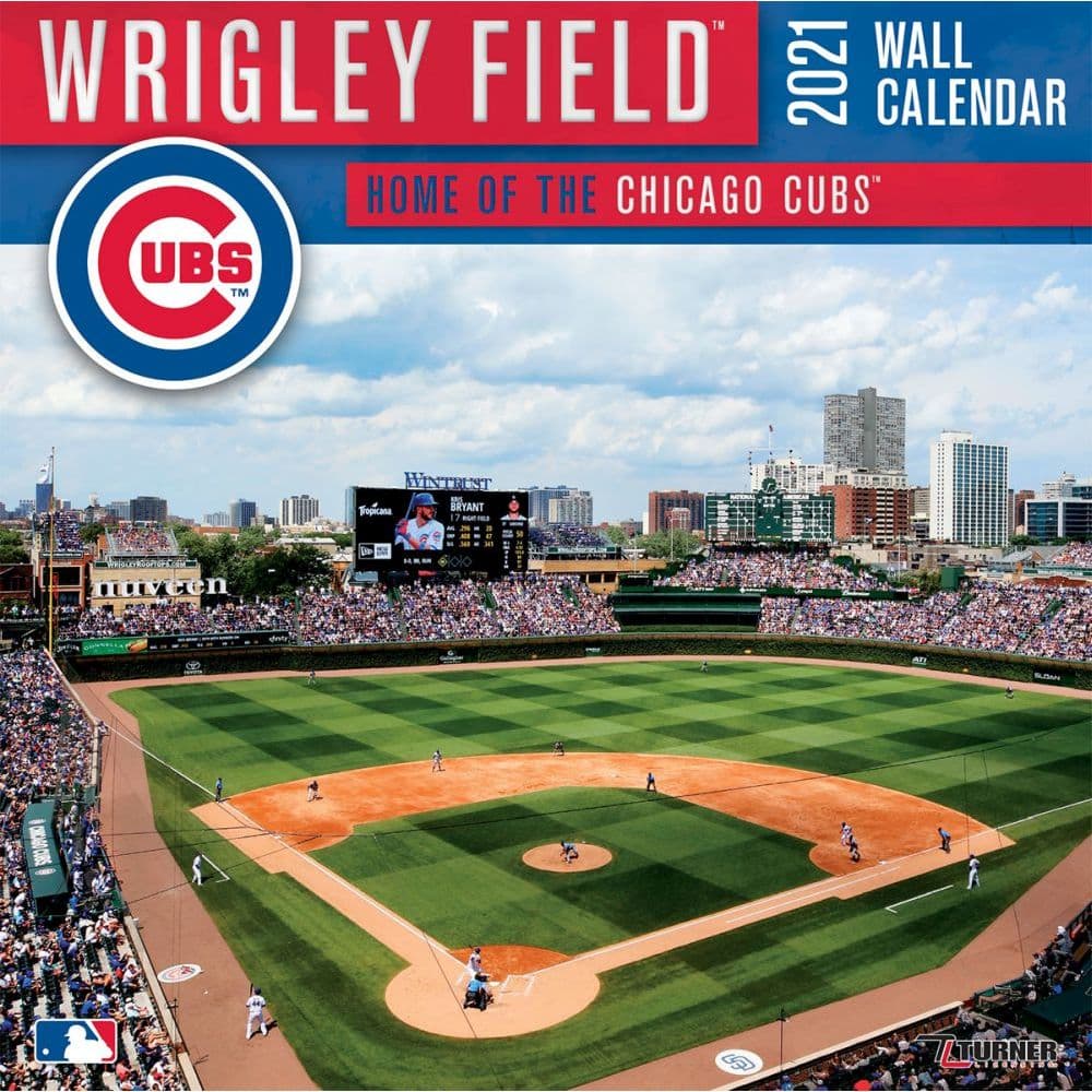 Chicago Cubs Wrigley Field Stadium 8 Wall Calendar   Calendars.com