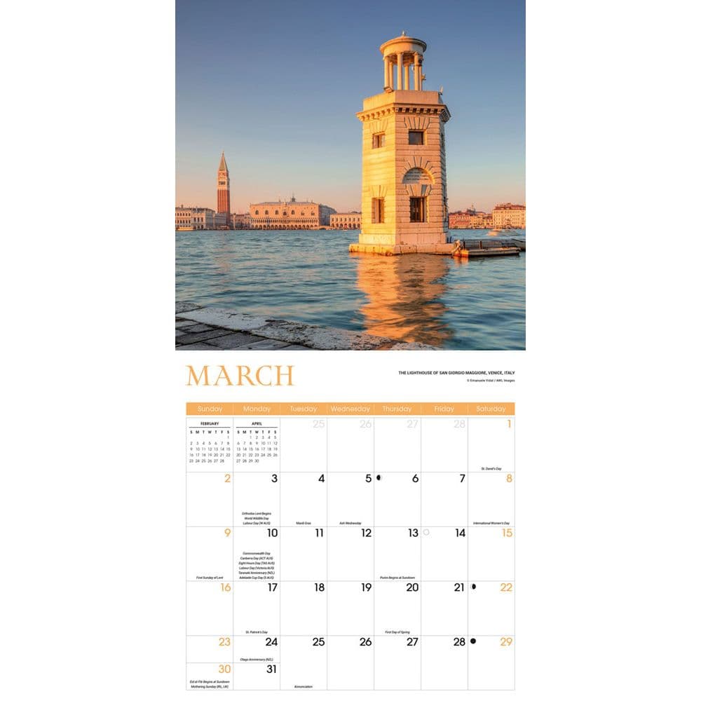 Lighthouses 2025 Wall Calendar Second Alternate Image width=&quot;1000&quot; height=&quot;1000&quot;