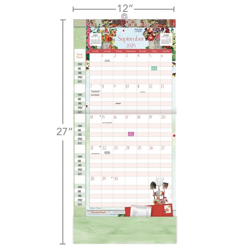 Botanical Gardens 2026 Plan It Plus Wall Calendar by Barbara Anderson Sixth Alternate Image