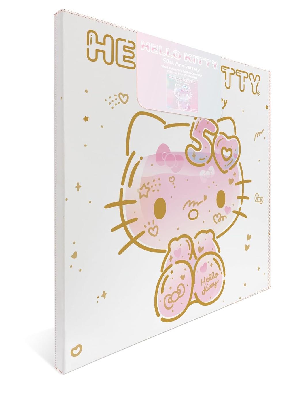 Hello Kitty 50 Year Collectors Edition 2024 Wall Calendar Side