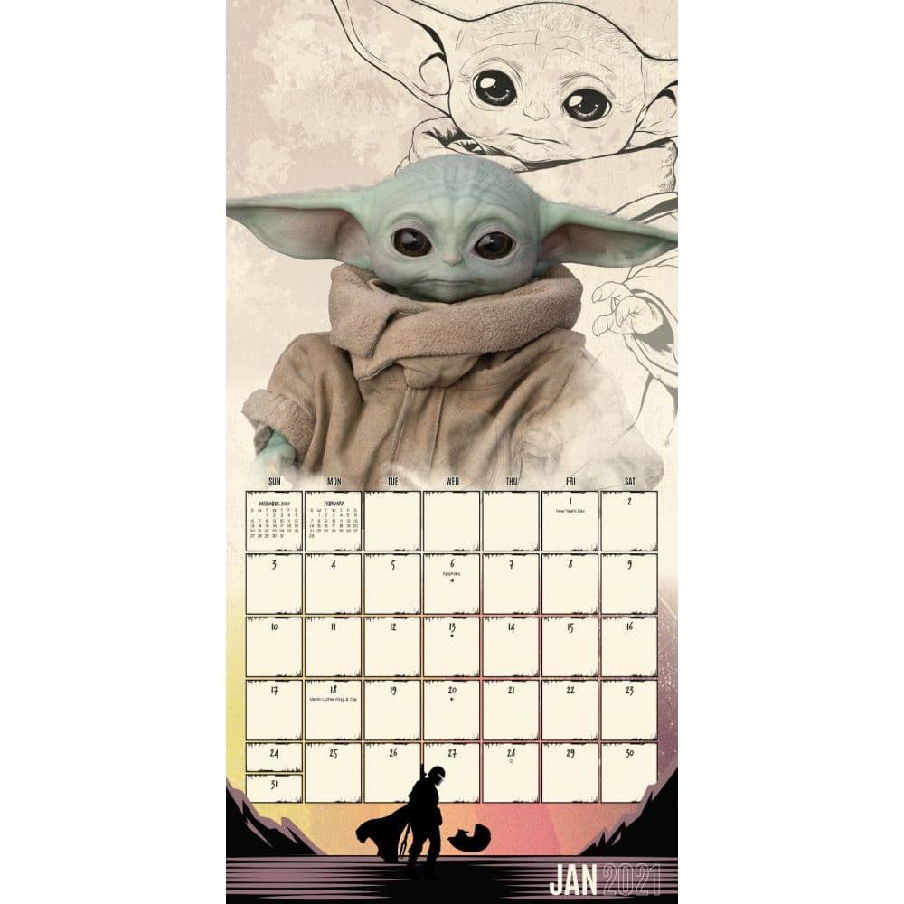 Baby Yoda 2020 Calendar 
